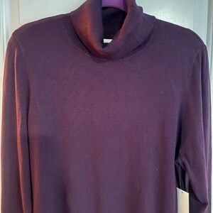 CK, eggplant, knit, NWT